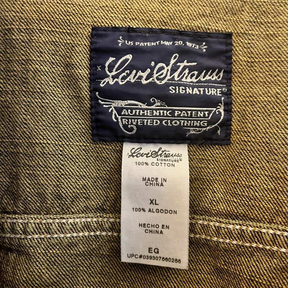 Levi’s Strauss authentic denim jean jacket mens XL dark medium wash - Picture 3 of 15